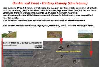 Fanö Bunker Karte Graadyb Gneisenau