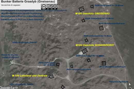 Bunker Fanö Karte Batterie Graadyb 