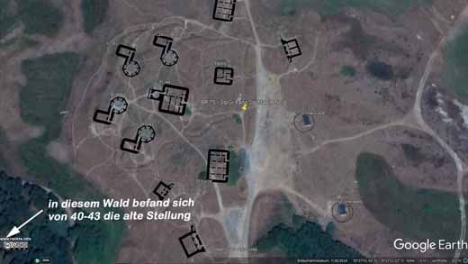 Bunker Fanö Nord Karte Wald