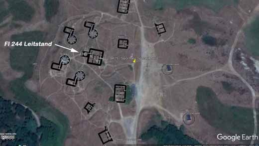 Bunker Fanö Nord Karte Leitstand