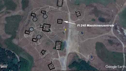 Bunker Fanö Nord Karte Maschinenzentrale