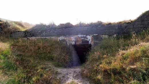 Bunker Fanö Nord nördlicher Geschützstand Fl243 Eingang