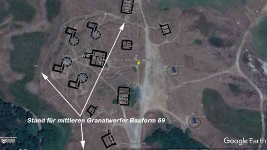 Bunker Fanö Nord Karte Granatwerfer