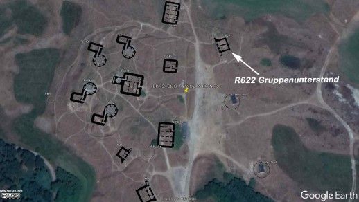 Bunker Fanö Nord Karte Gruppenunterstand R622