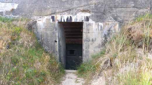 Bunker Fanö Nord Eingang in den Sanitätsbunker