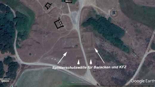 Bunker Fanö Nord Karte Splitterschutzwall