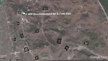 Fanö Bunker Vesterhavsbad - Flak Nordwesten Karte