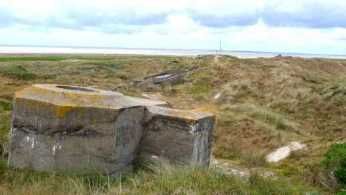 Exponierter Bunker in Vesterhavsbad
