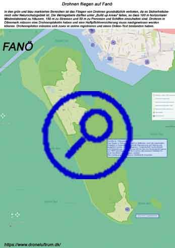 Drohnensperrgebiete auf Fanö