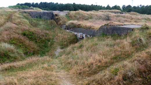 Bunker Fanö Nord nördlicher Geschützstand Fl243 schwere Flak