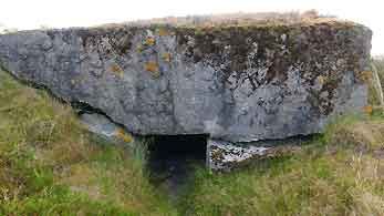 Ringstand vf58c Tobruk auf Fanö Eingang