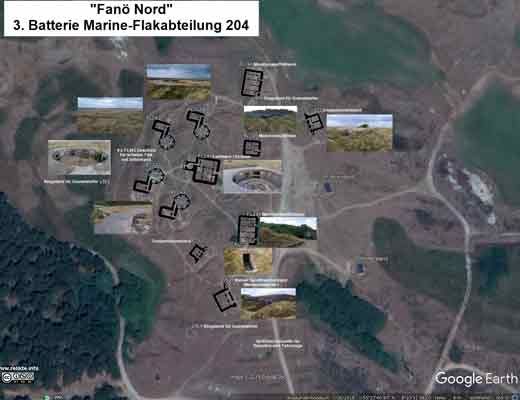 Fanö Bunker Karte Nord