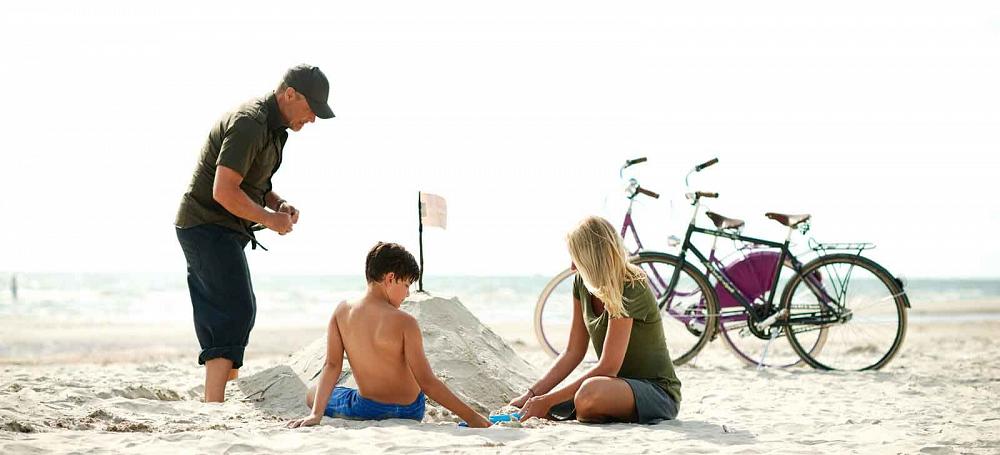 Fanö Fahrrad Familie Strand