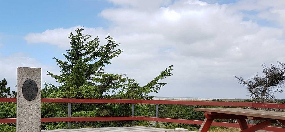 Fanö Blick von der Aussichtsplattform des Paelebjerg