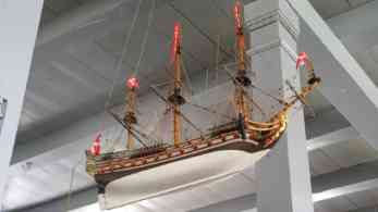 Votivschiff Norske Love in der Kirche von Nordy auf Fanö