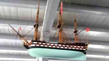 Fregatte Votivschiff in der Kirche von Nordy auf Fanö