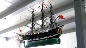 Fregatte Votivschiff  in der Kirche von Nordy auf Fanö