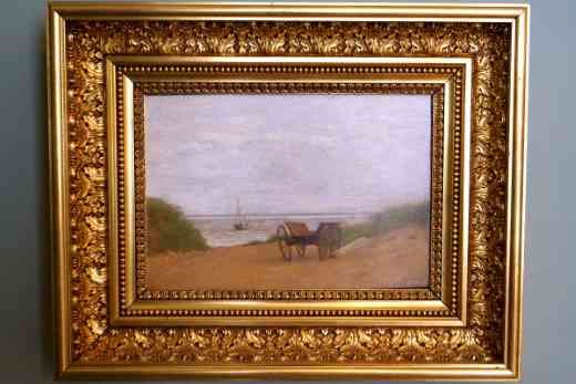 Bild "Wagen zwischen Dünen" Exner im Kunstmuseum Fanö