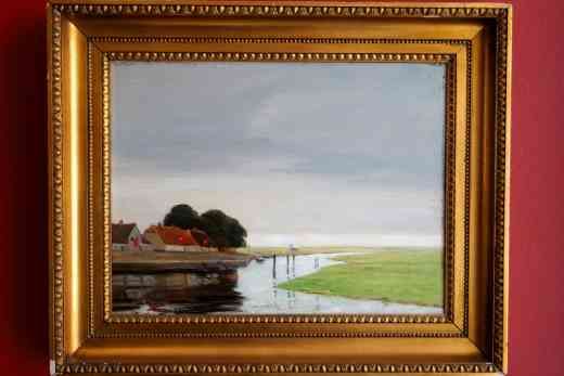 Schiffsbrücke in Ribe - Johan Rohde im Kunstmuseum Fanö