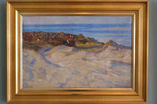 Bild Aussicht über Sönderho von Wilckens im Kunstmuseum Fanö