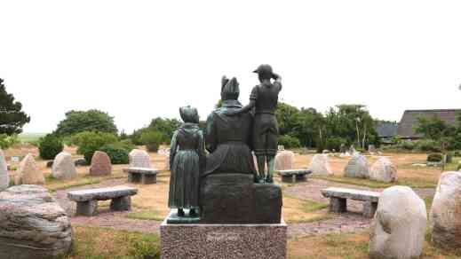 Maritimes Denkmal Sönderho auf Fanö - Ansicht von hinten