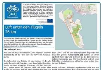 Fahrradtour-Karte Fanö Luft unter den Flügeln