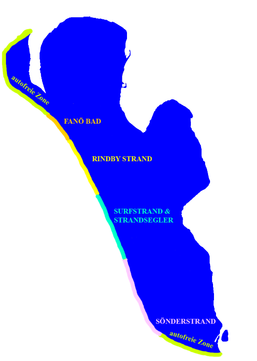 Fanö Strandabschnitte