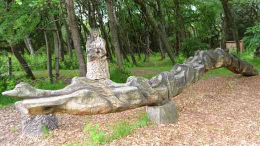 Fanö Waldspielplatz Märchen die wilden Schwäne