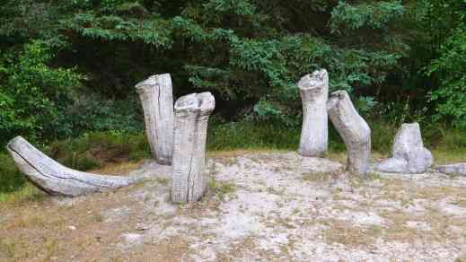 Fanö Waldspielplatz eingebuddelter Hund