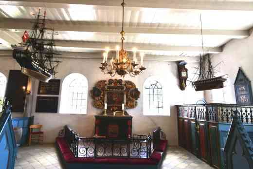 Altarraum Kirche Sönderho auf Fanö