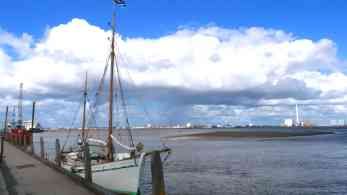 Hafen von Nordby auf Fanö mit Museumsschiff Rebekka