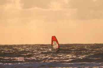 Sundowner beim Surfen auf Fanö